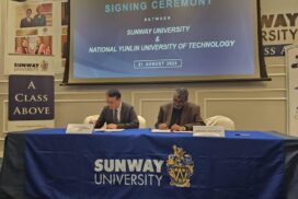 Signed MOU with Sunway University, Malaysia 1